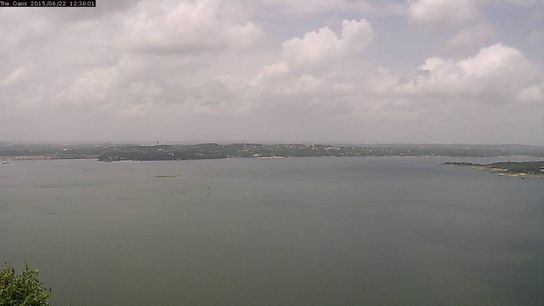 Lake Travis webcam, June 22, 2015 11:45 AM CT