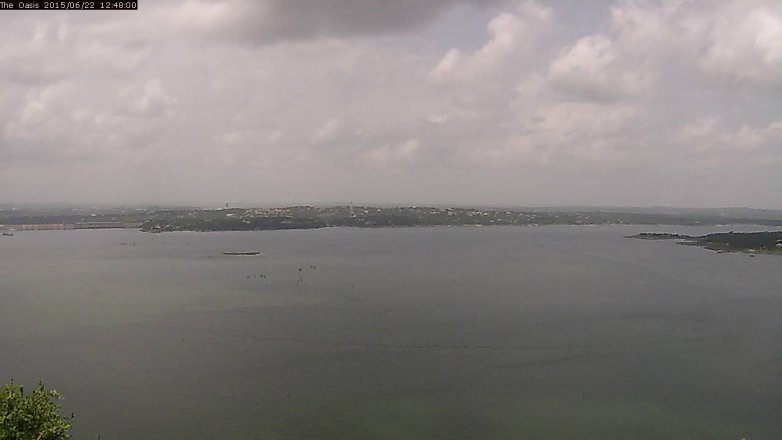 Lake Travis webcam, June 22, 2015 11:55 AM CT