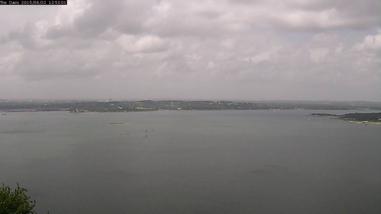 Lake Travis webcam, June 22, 2015 12:00 PM CT