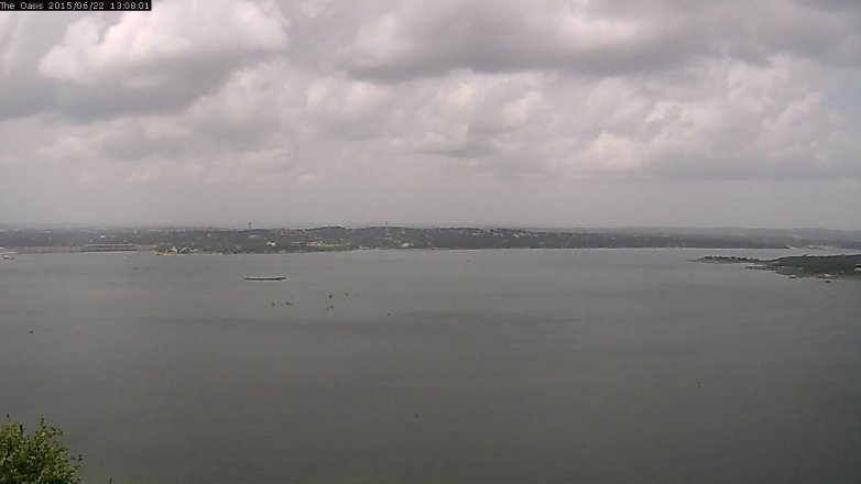 Lake Travis webcam, June 22, 2015 12:15 PM CT