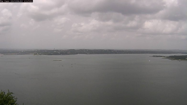 Lake Travis webcam, June 22, 2015 12:20 PM CT