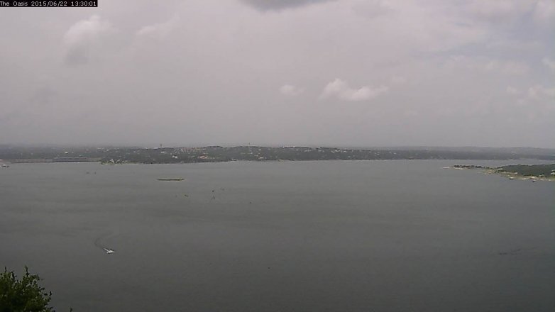 Lake Travis webcam, June 22, 2015 12:35 PM CT