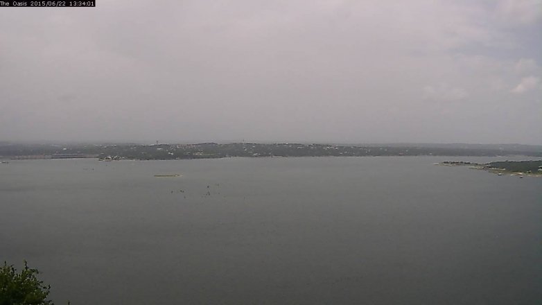 Lake Travis webcam, June 22, 2015 12:40 PM CT