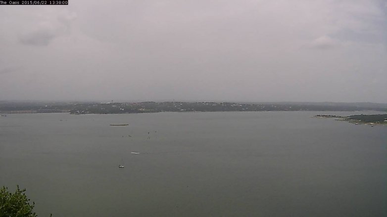 Lake Travis webcam, June 22, 2015 12:45 PM CT