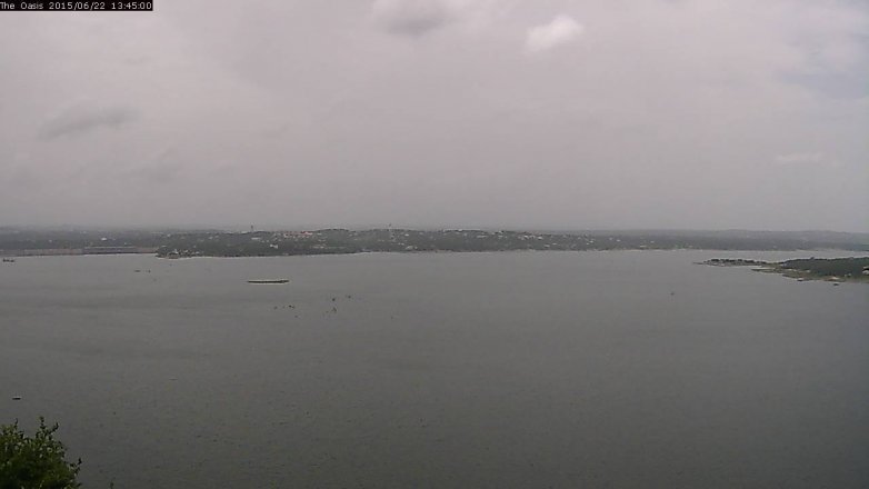 Lake Travis webcam, June 22, 2015 12:50 PM CT