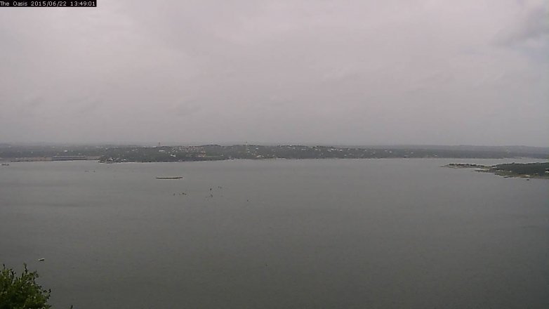 Lake Travis webcam, June 22, 2015 12:55 PM CT