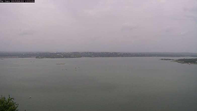 Lake Travis webcam, June 22, 2015 1:00 PM CT