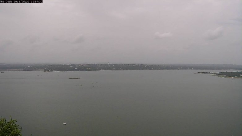 Lake Travis webcam, June 22, 2015 1:05 PM CT