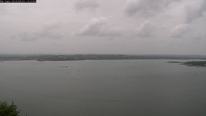 Lake Travis webcam, June 22, 2015 1:20 PM CT