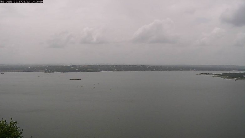 Lake Travis webcam, June 22, 2015 1:25 PM CT