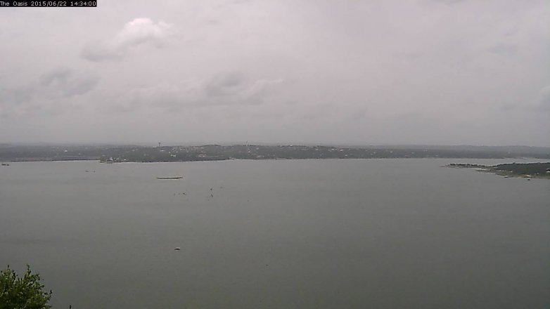 Lake Travis webcam, June 22, 2015 1:40 PM CT