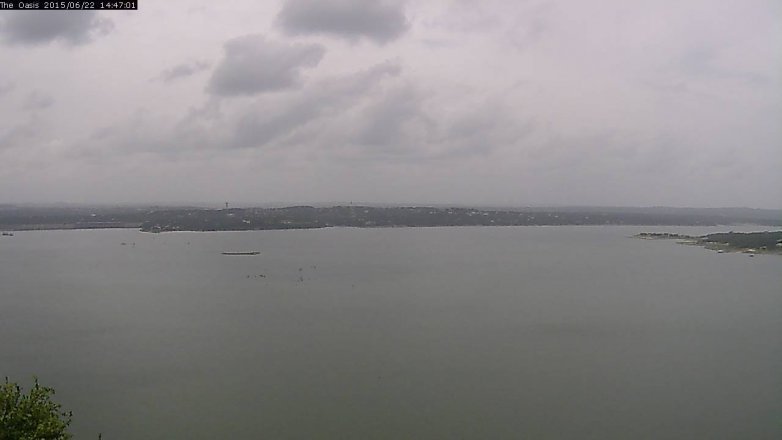 Lake Travis webcam, June 22, 2015 1:55 PM CT