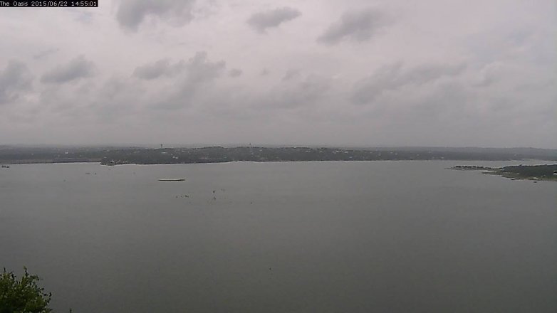 Lake Travis webcam, June 22, 2015 2:00 PM CT