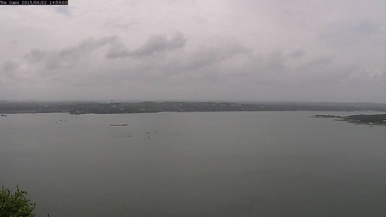 Lake Travis webcam, June 22, 2015 2:05 PM CT