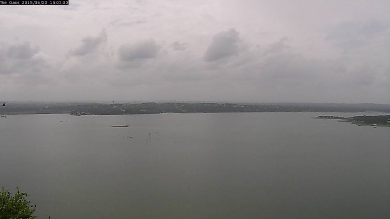 Lake Travis webcam, June 22, 2015 2:10 PM CT