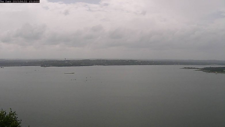 Lake Travis webcam, June 22, 2015 2:25 PM CT