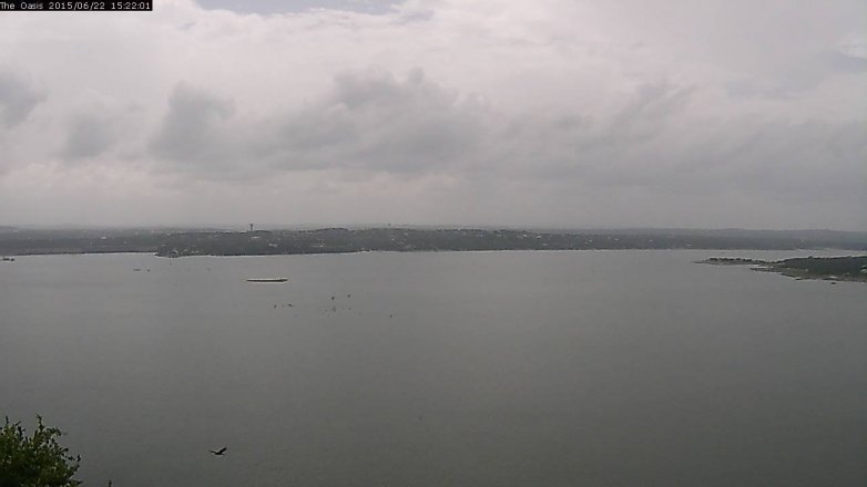 Lake Travis webcam, June 22, 2015 2:30 PM CT