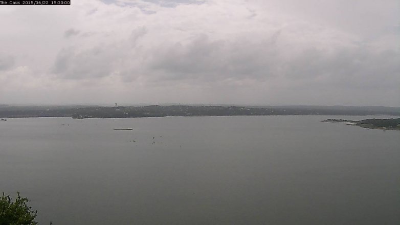 Lake Travis webcam, June 22, 2015 2:35 PM CT