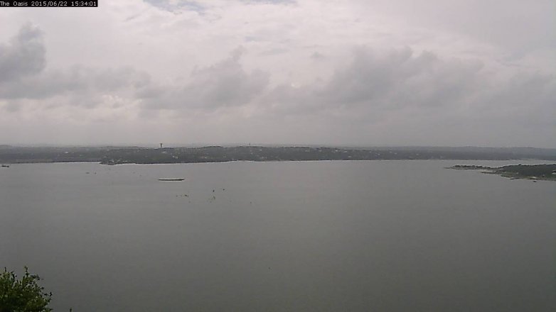 Lake Travis webcam, June 22, 2015 2:40 PM CT
