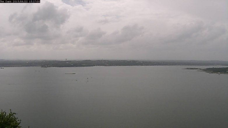 Lake Travis webcam, June 22, 2015 2:45 PM CT