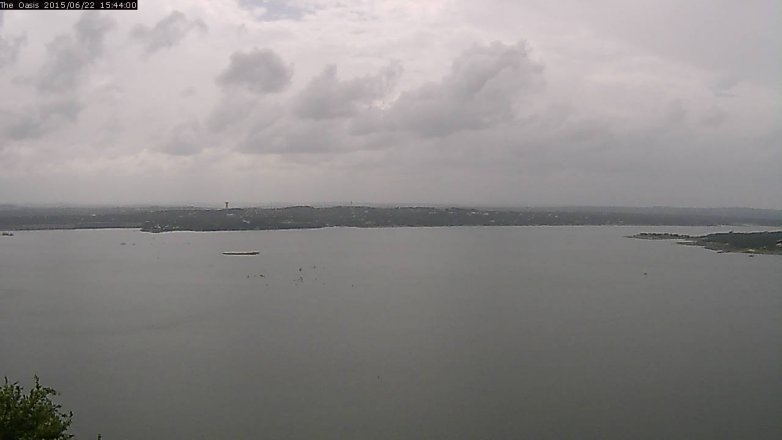 Lake Travis webcam, June 22, 2015 2:50 PM CT