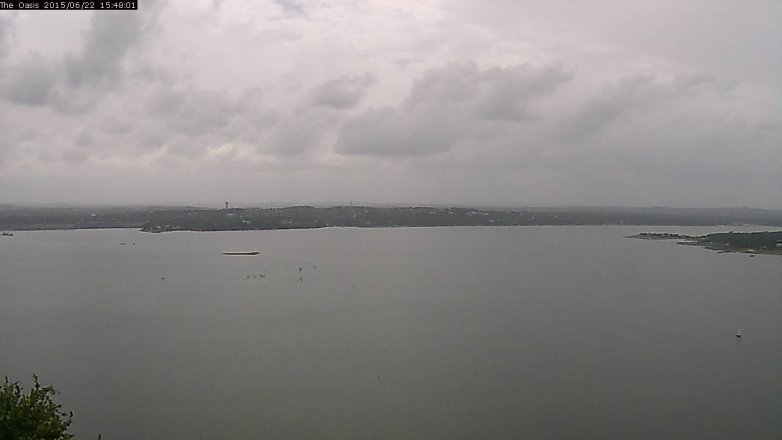 Lake Travis webcam, June 22, 2015 2:55 PM CT