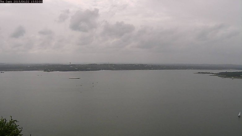 Lake Travis webcam, June 22, 2015 3:00 PM CT