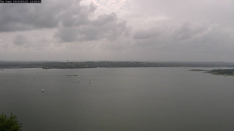 Lake Travis webcam, June 22, 2015 3:15 PM CT