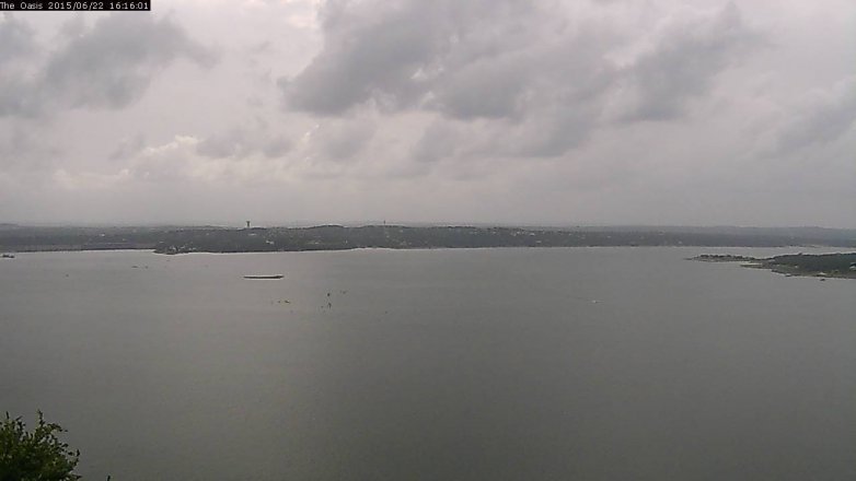 Lake Travis webcam, June 22, 2015 3:25 PM CT