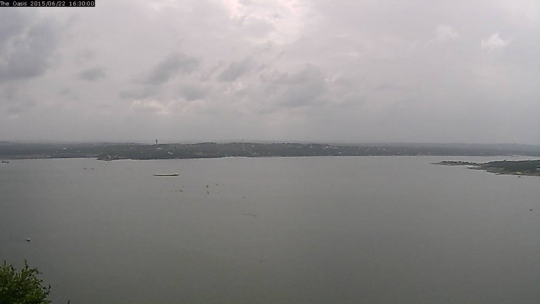 Lake Travis webcam, June 22, 2015 3:35 PM CT