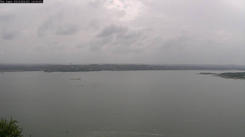 Lake Travis webcam, June 22, 2015 3:40 PM CT