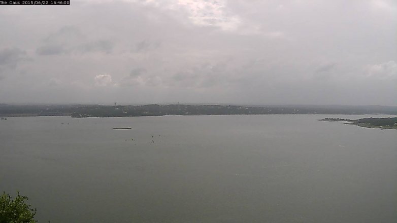 Lake Travis webcam, June 22, 2015 3:50 PM CT