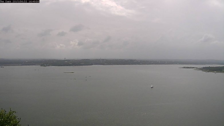 Lake Travis webcam, June 22, 2015 3:55 PM CT