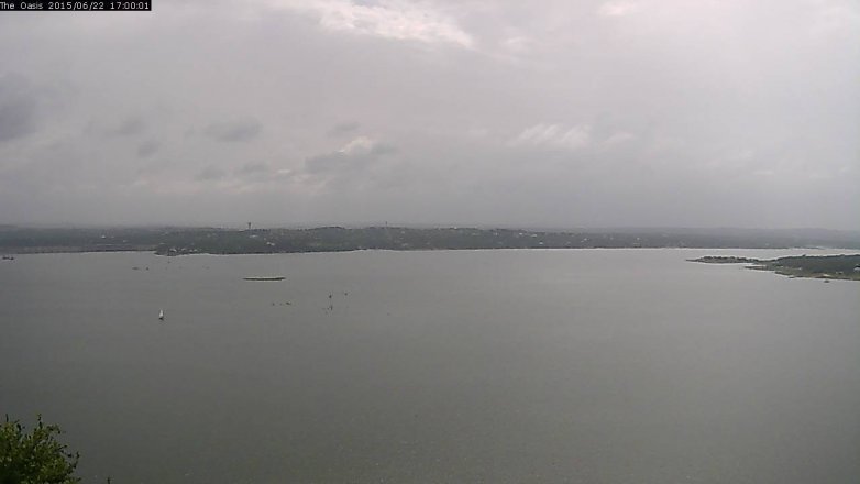 Lake Travis webcam, June 22, 2015 4:05 PM CT