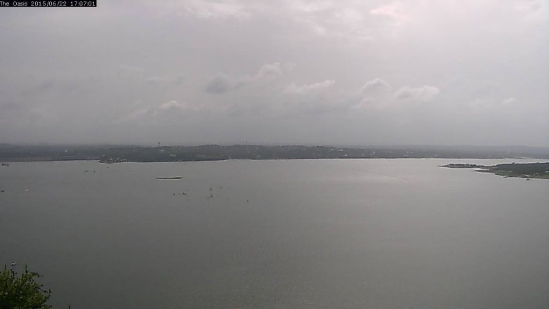 Lake Travis webcam, June 22, 2015 4:15 PM CT