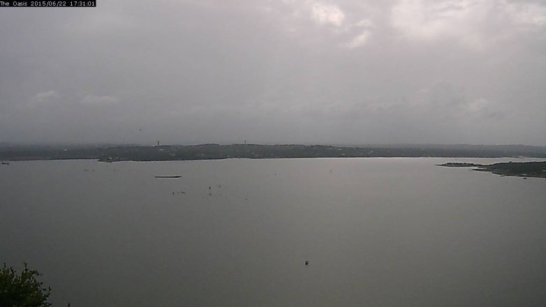Lake Travis webcam, June 22, 2015 4:35 PM CT