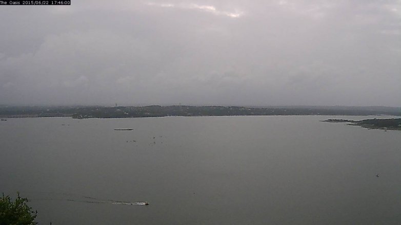 Lake Travis webcam, June 22, 2015 4:55 PM CT