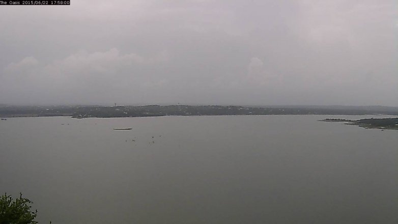 Lake Travis webcam, June 22, 2015 5:05 PM CT