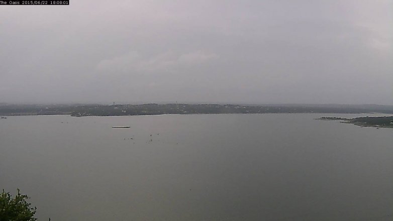 Lake Travis webcam, June 22, 2015 5:15 PM CT
