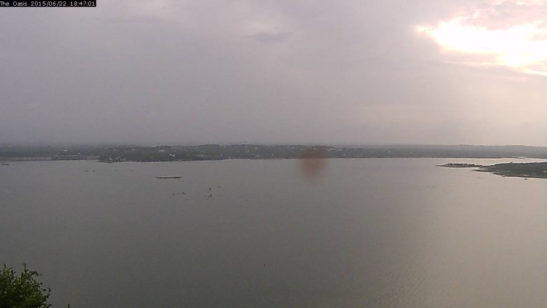 Lake Travis webcam, June 22, 2015 5:55 PM CT