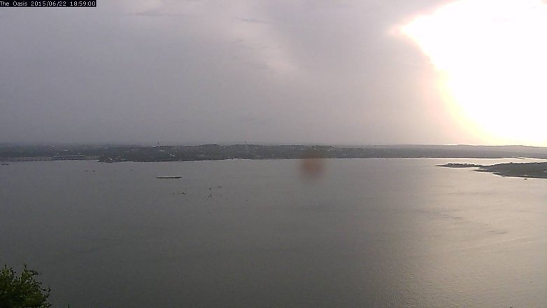Lake Travis webcam, June 22, 2015 6:05 PM CT