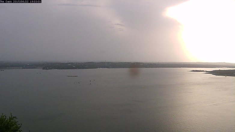 Lake Travis webcam, June 22, 2015 6:10 PM CT