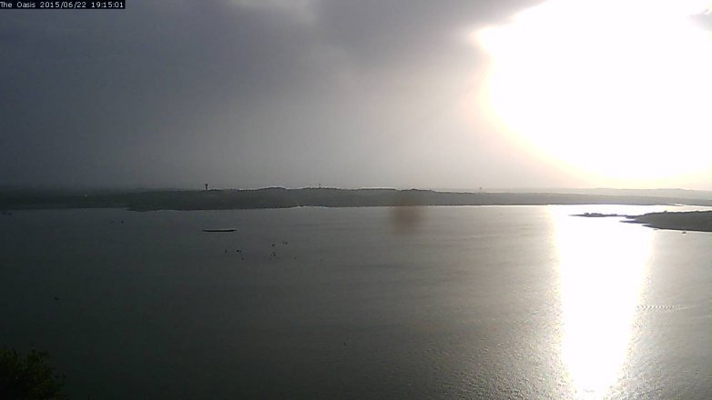 Lake Travis webcam, June 22, 2015 6:20 PM CT