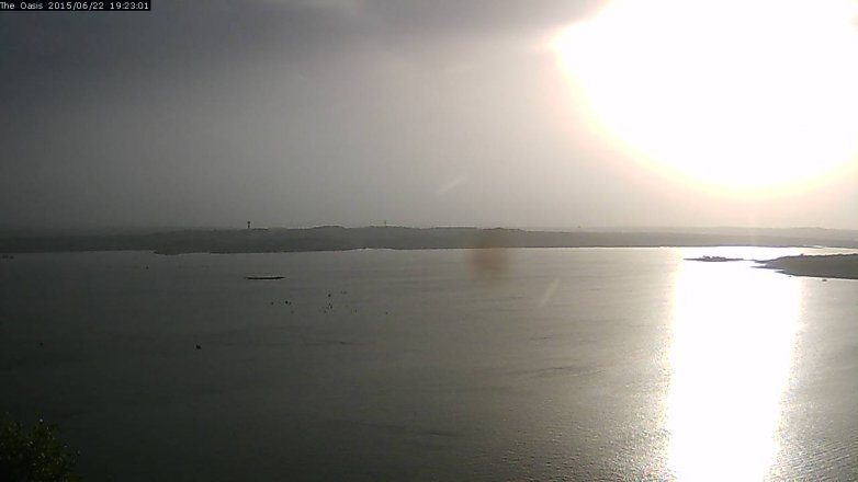 Lake Travis webcam, June 22, 2015 6:30 PM CT