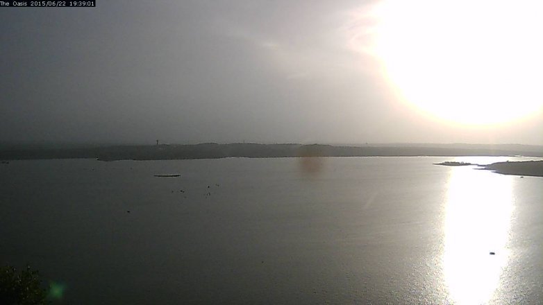 Lake Travis webcam, June 22, 2015 6:45 PM CT