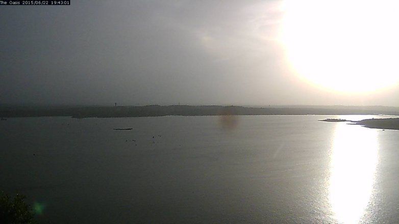 Lake Travis webcam, June 22, 2015 6:50 PM CT