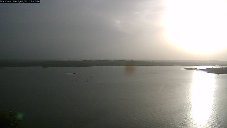 Lake Travis webcam, June 22, 2015 6:55 PM CT