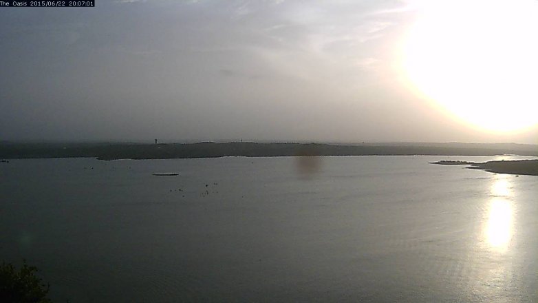 Lake Travis webcam, June 22, 2015 7:15 PM CT