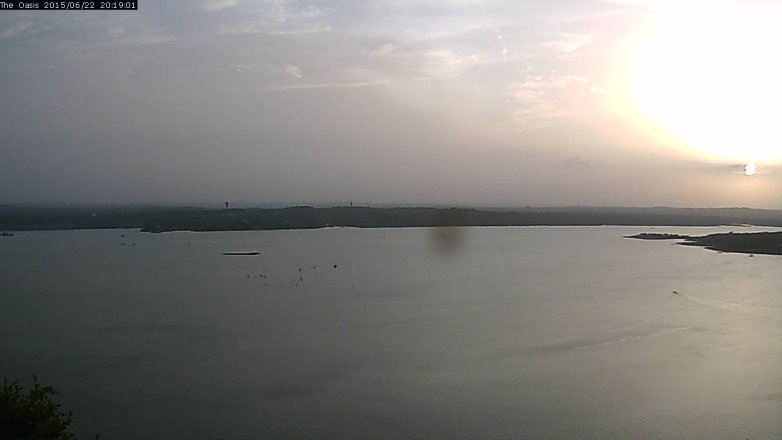 Lake Travis webcam, June 22, 2015 7:25 PM CT
