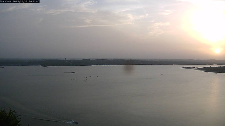 Lake Travis webcam, June 22, 2015 7:30 PM CT